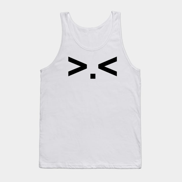 >.< Emoticon Face Tank Top by AustralianMate